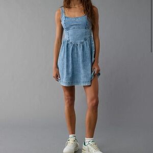 AE Denim Corset Mini Dress